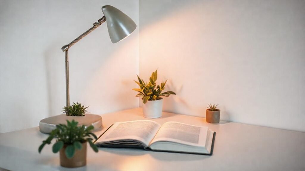 Espacio minimalista: calma y productividad