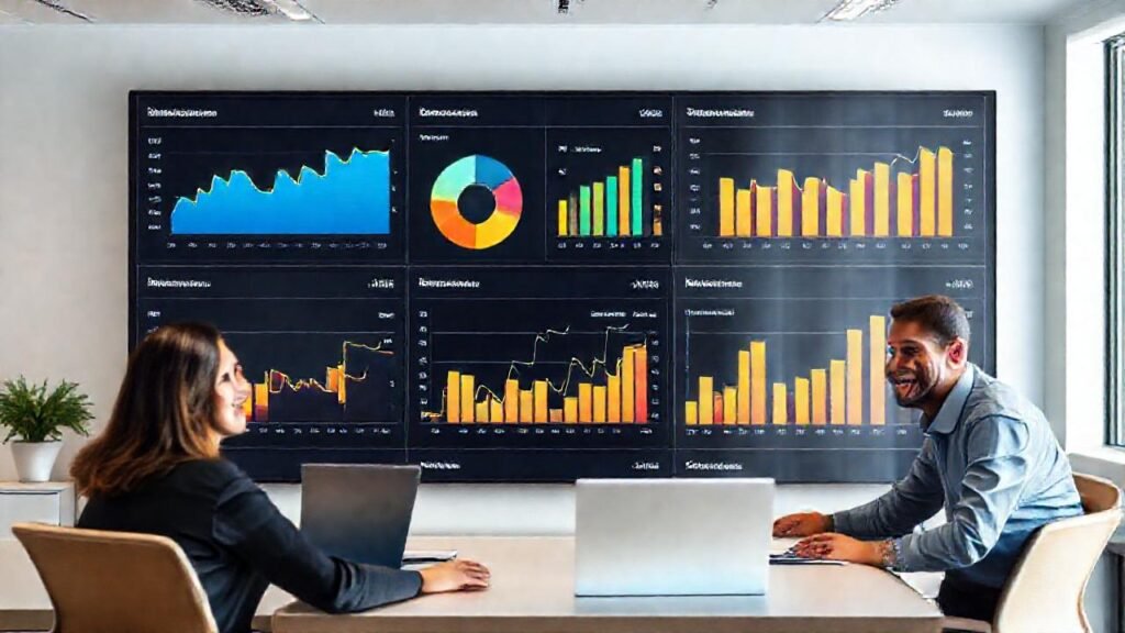 Un panel de productividad impulsa un equipo feliz