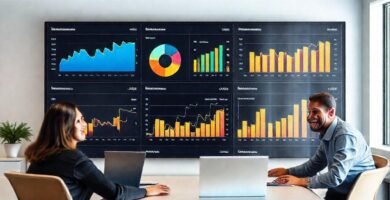 Un panel de productividad impulsa un equipo feliz