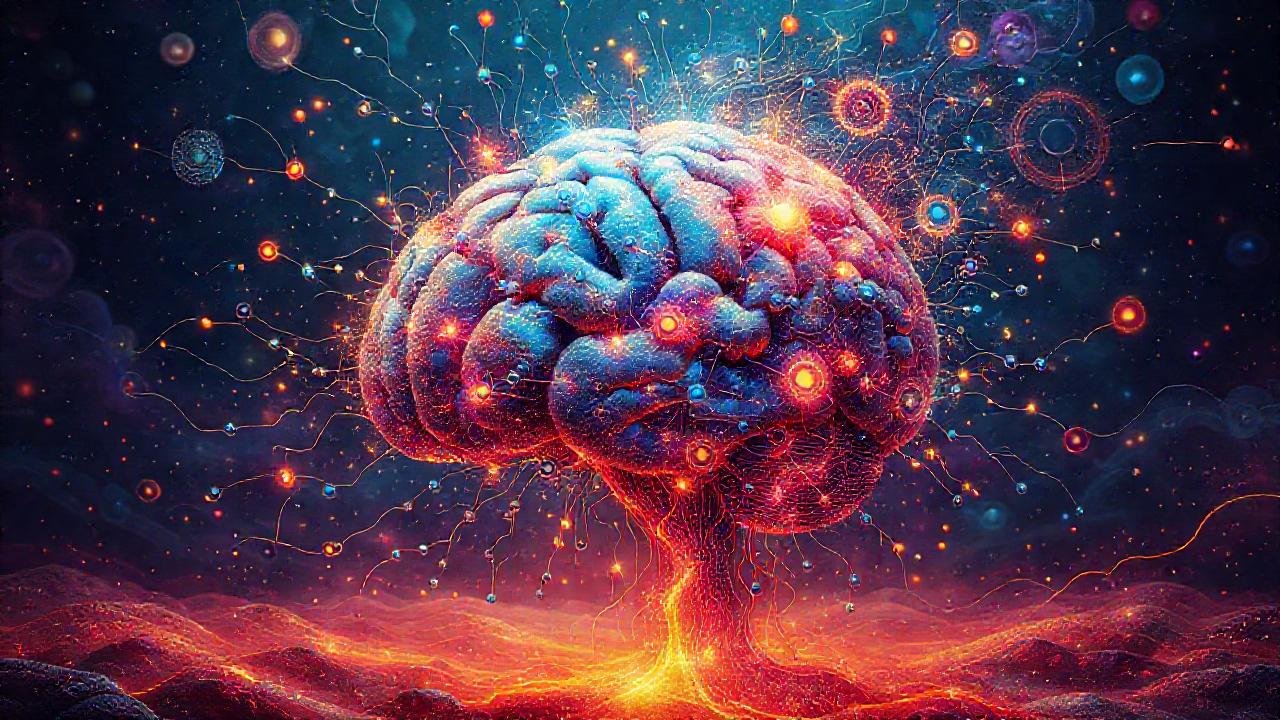 El cerebro abstracto irradia ideas futuristas