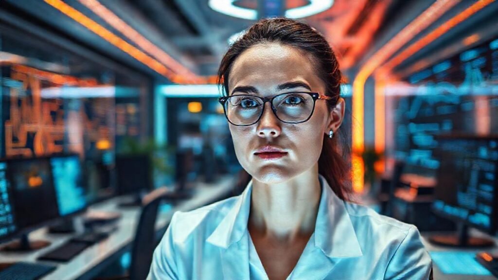 Un profesional se centra en un futuro vibrante