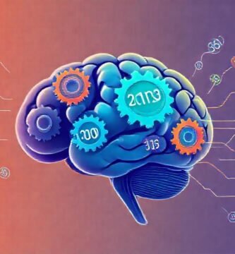 El cerebro ilustra datos educativos surrealistas