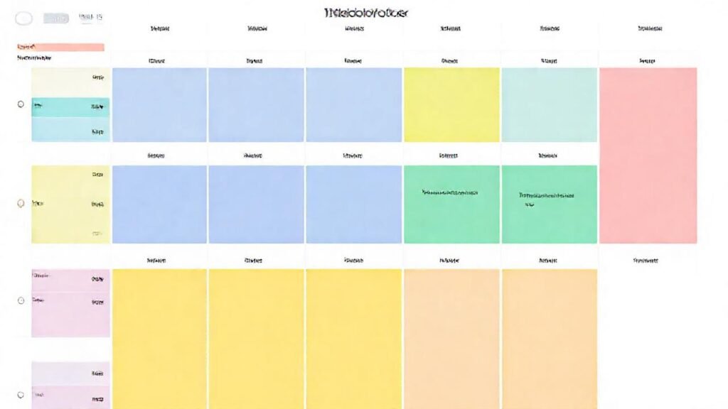 Planificador digital minimalista inspira productividad