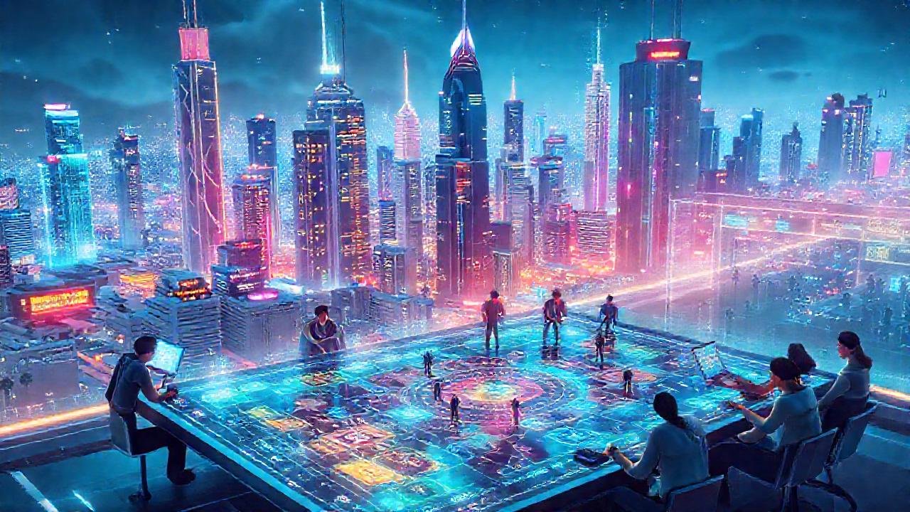Ciudad futurista colabora estratégicamente en datos