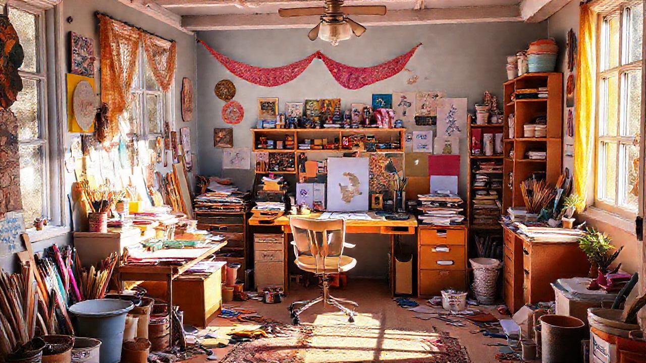 Un espacio creativo y acogedor inspira