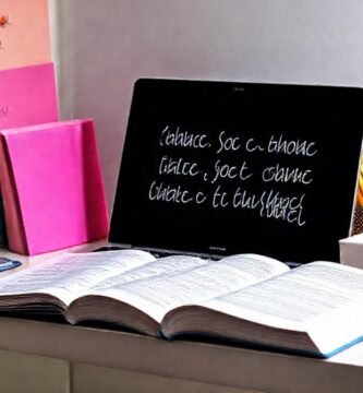 Un estudiante moderno trabaja concentrado y creativo