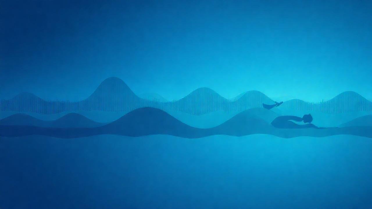 Ondas cerebrales tranquilas, descanso sereno