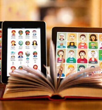 Aprendizaje de idiomas en pantallas brillantes