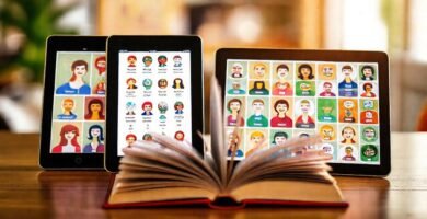 Aprendizaje de idiomas en pantallas brillantes