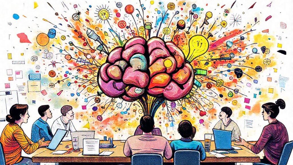Ideas creativas florecen en un espacio vibrante