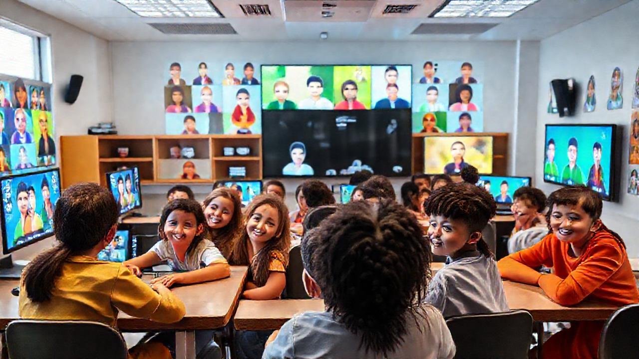 Aula virtual vibrante y participativa aprende