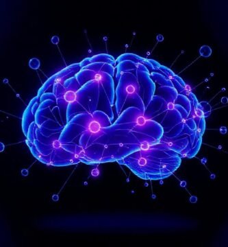 Un cerebro abstracto visualiza conceptos brillantes