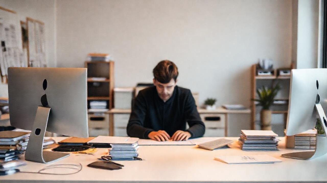 Un escritorio minimalista promueve calma y productividad