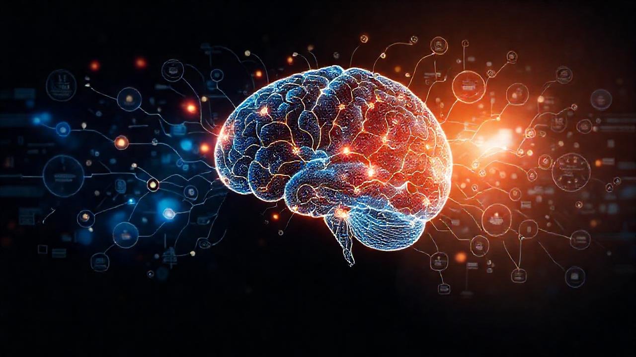 Mente compleja: conexiones neuronales vibrantes