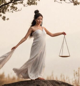 Equilibrio sereno en naturaleza pacífica