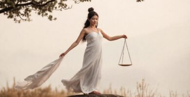 Equilibrio sereno en naturaleza pacífica