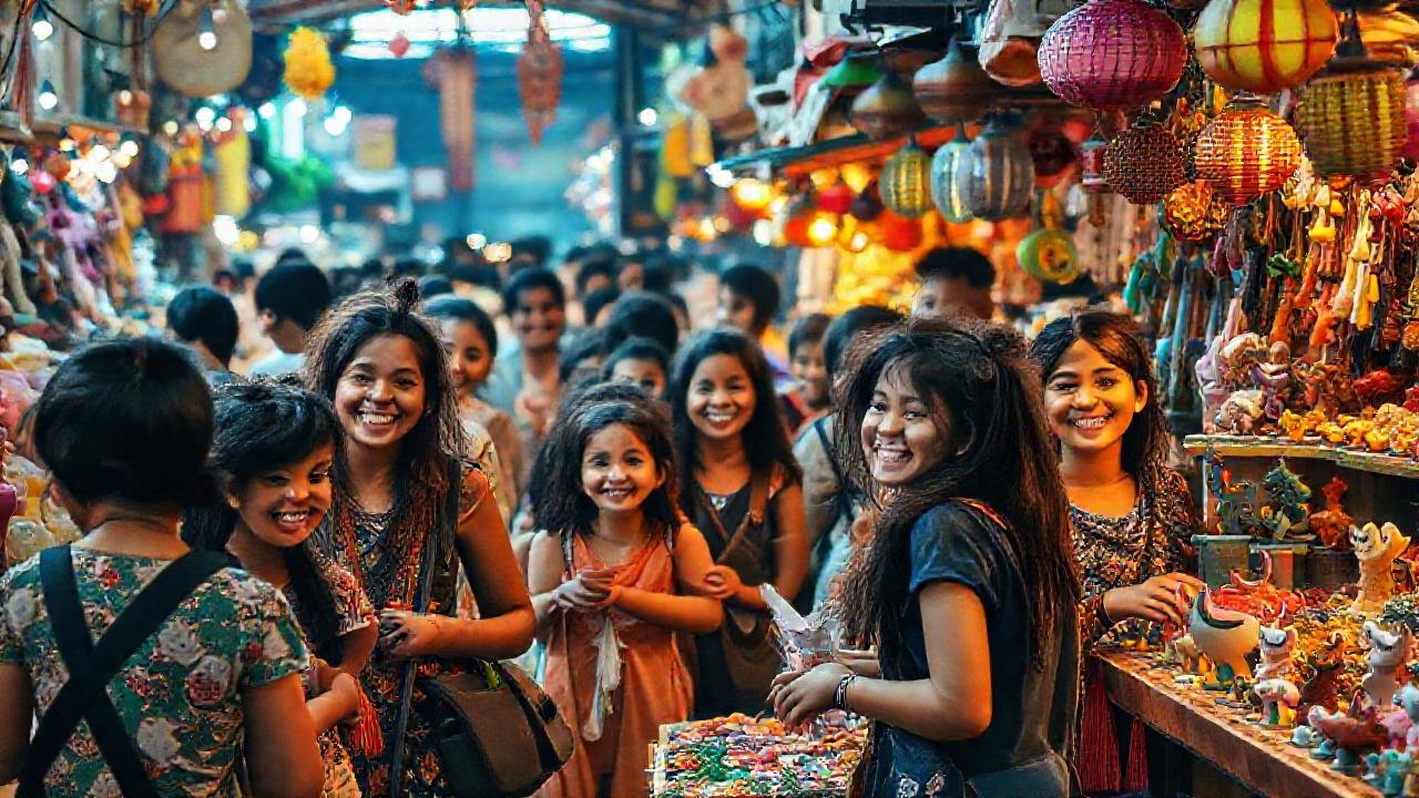 Un mercado vibrante y diverso alegraba a todos