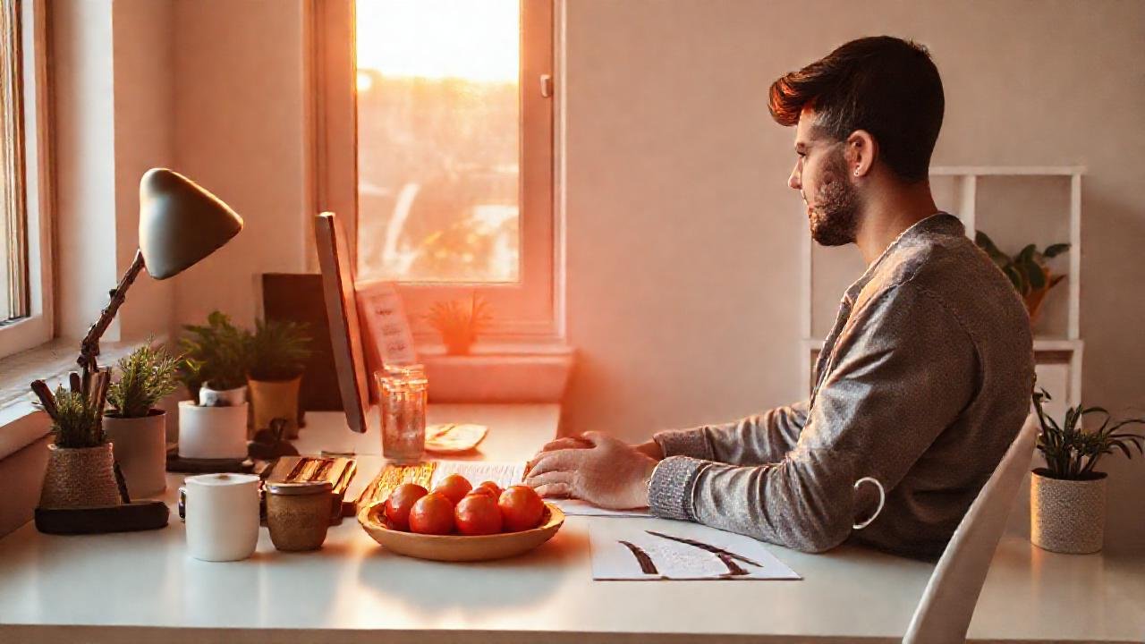 Un amanecer tranquilo inspira productividad