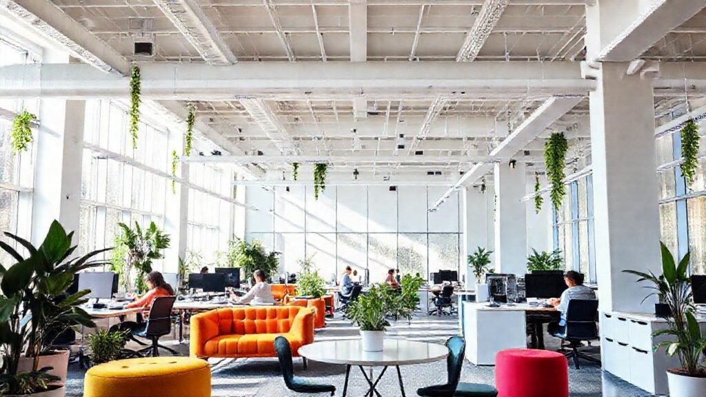 Espacio de trabajo moderno e innovador