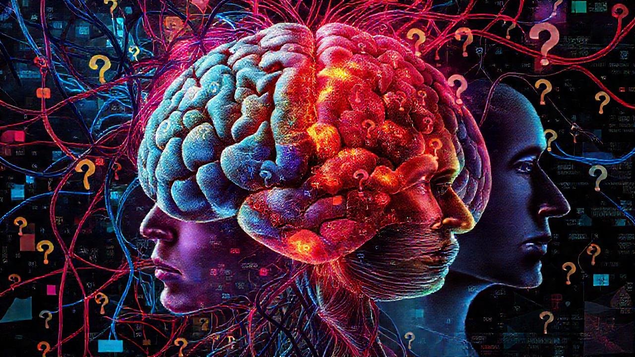 Mente digital, confusión y misterio visual