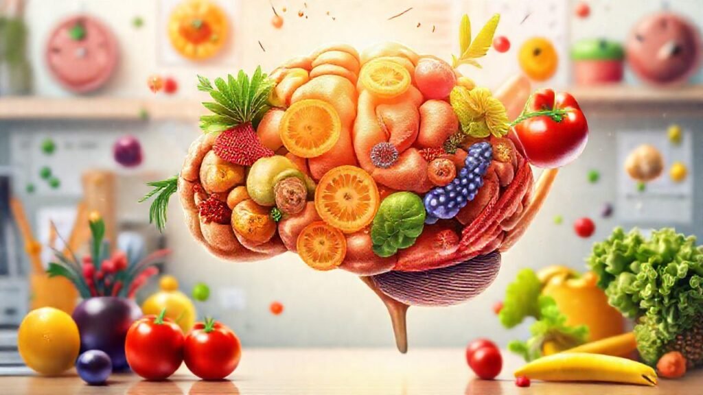 El cerebro brillante nutre la salud optimista