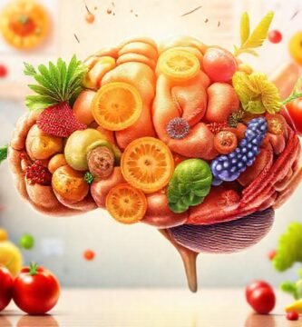 El cerebro brillante nutre la salud optimista