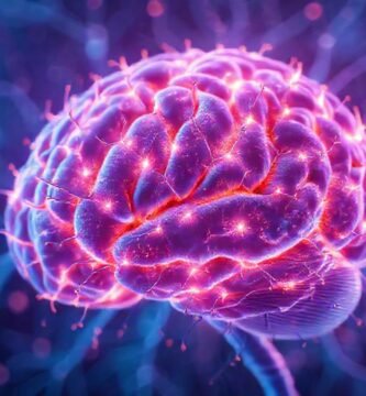 Redes neuronales brillan en azul y púrpura