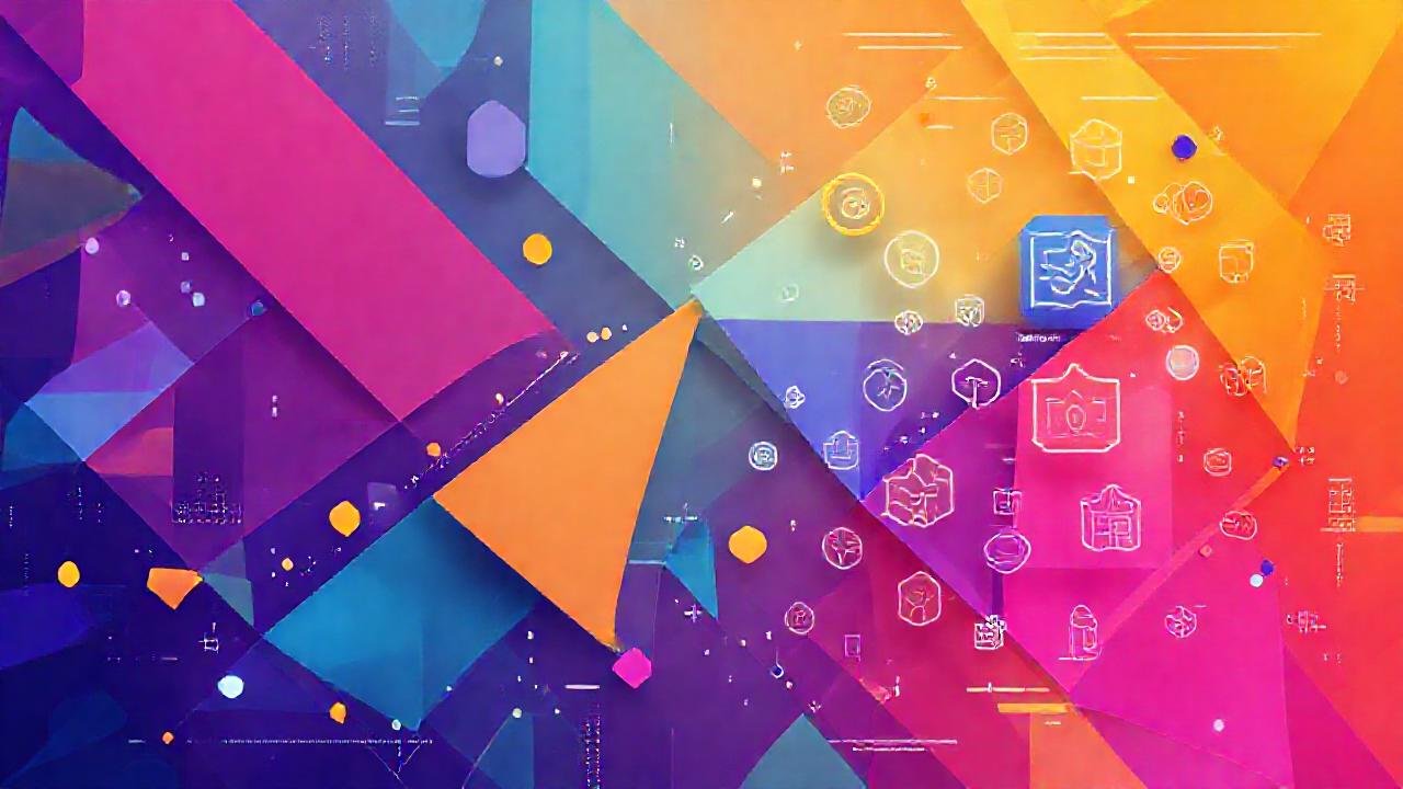 Diseño digital educativo, vibrante y futurista