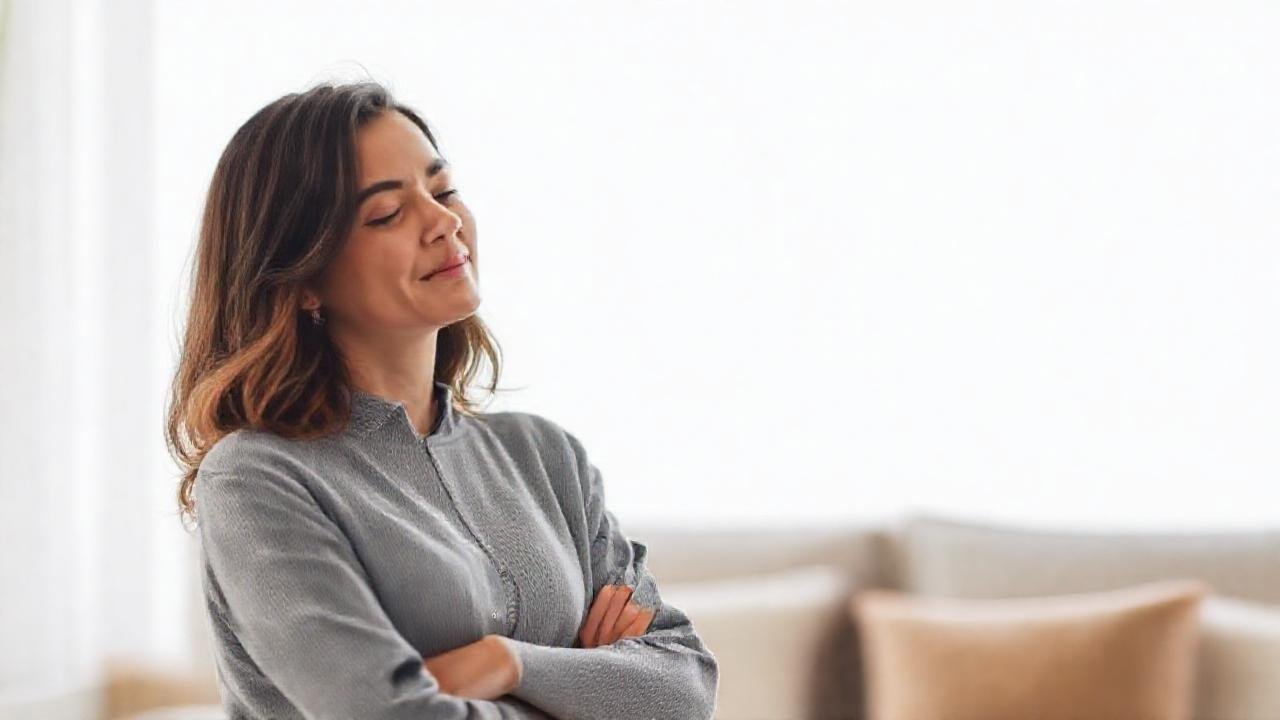 Mujer rechaza serenamente su apretada agenda