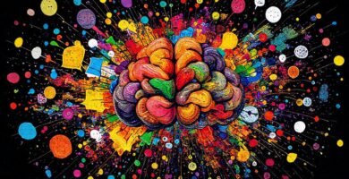 Explosión creativa de ideas vibrantes