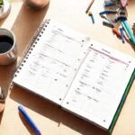 Un planificador organizado encuentra calma creativa
