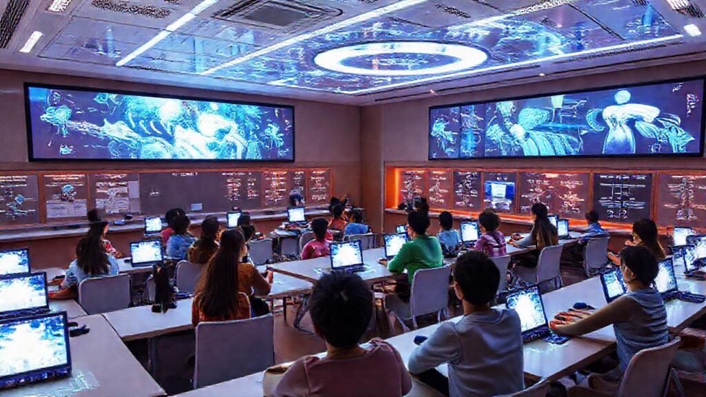Un aula futurista aprende adaptativamente brillantemente