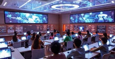 Un aula futurista aprende adaptativamente brillantemente