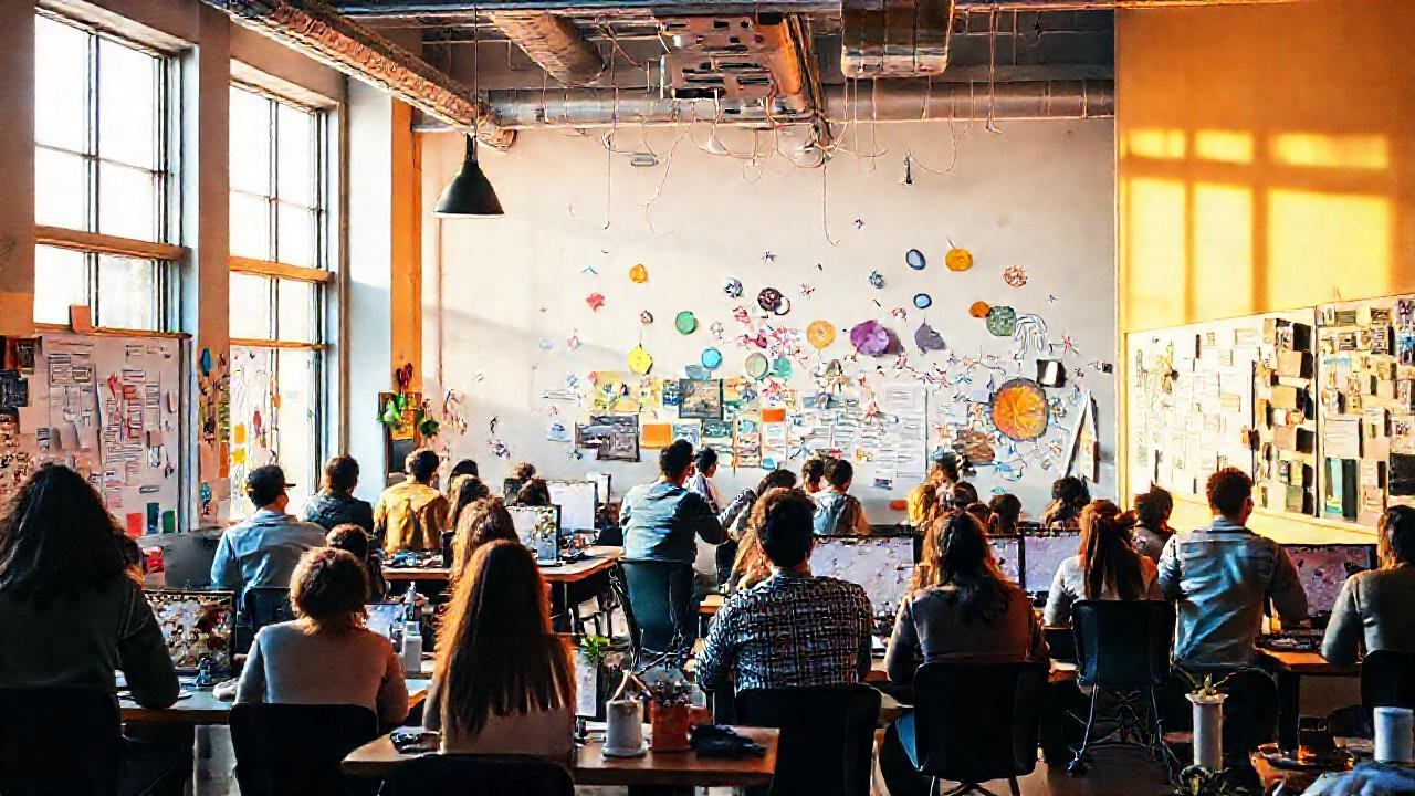 Un espacio creativo vibrante e inspirador