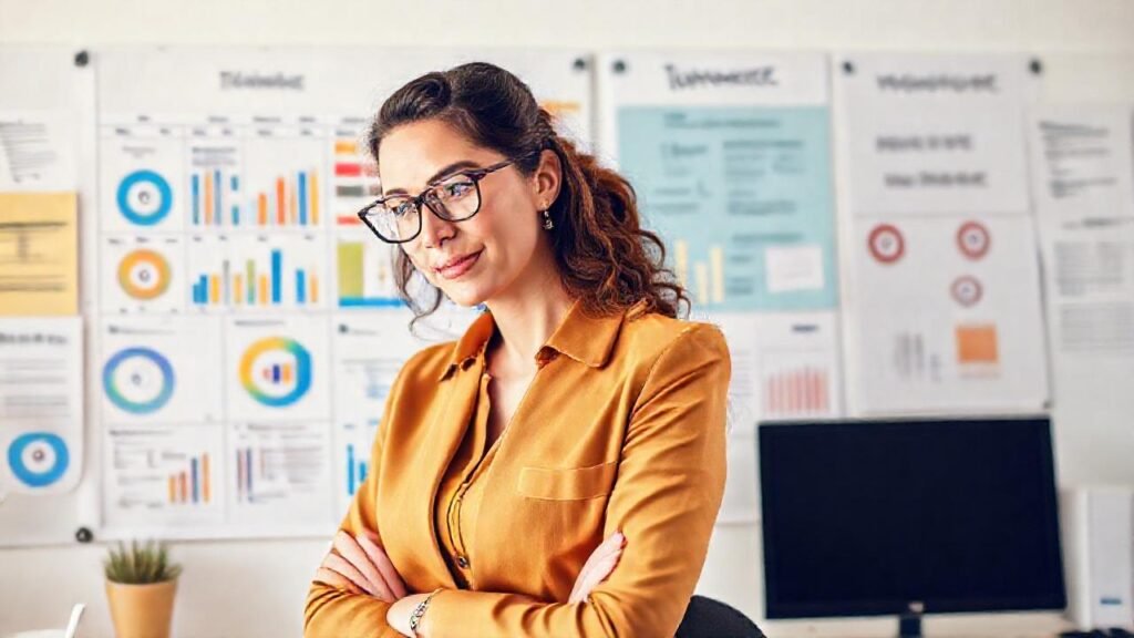 Una mujer inteligente planea el éxito