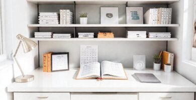 Un espacio de trabajo tranquilo y funcional