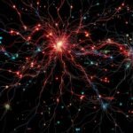 Una red neuronal compleja emite caos colorido