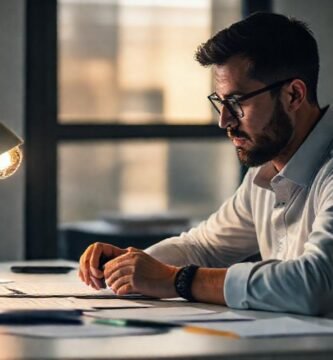 Un escritorio minimalista inspira productividad serena