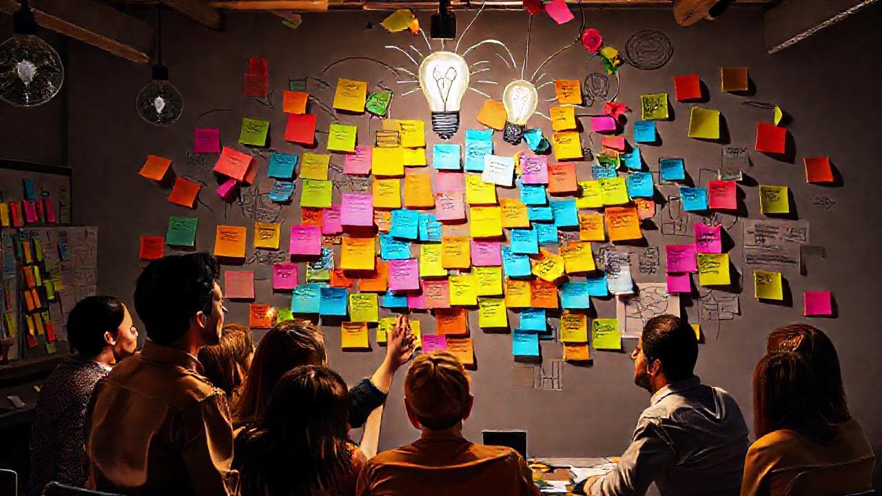 El equipo generó ideas innovadoras creativas