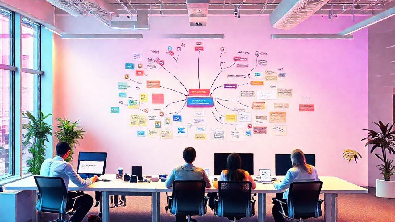 Espacio de trabajo moderno fomenta la colaboración clara