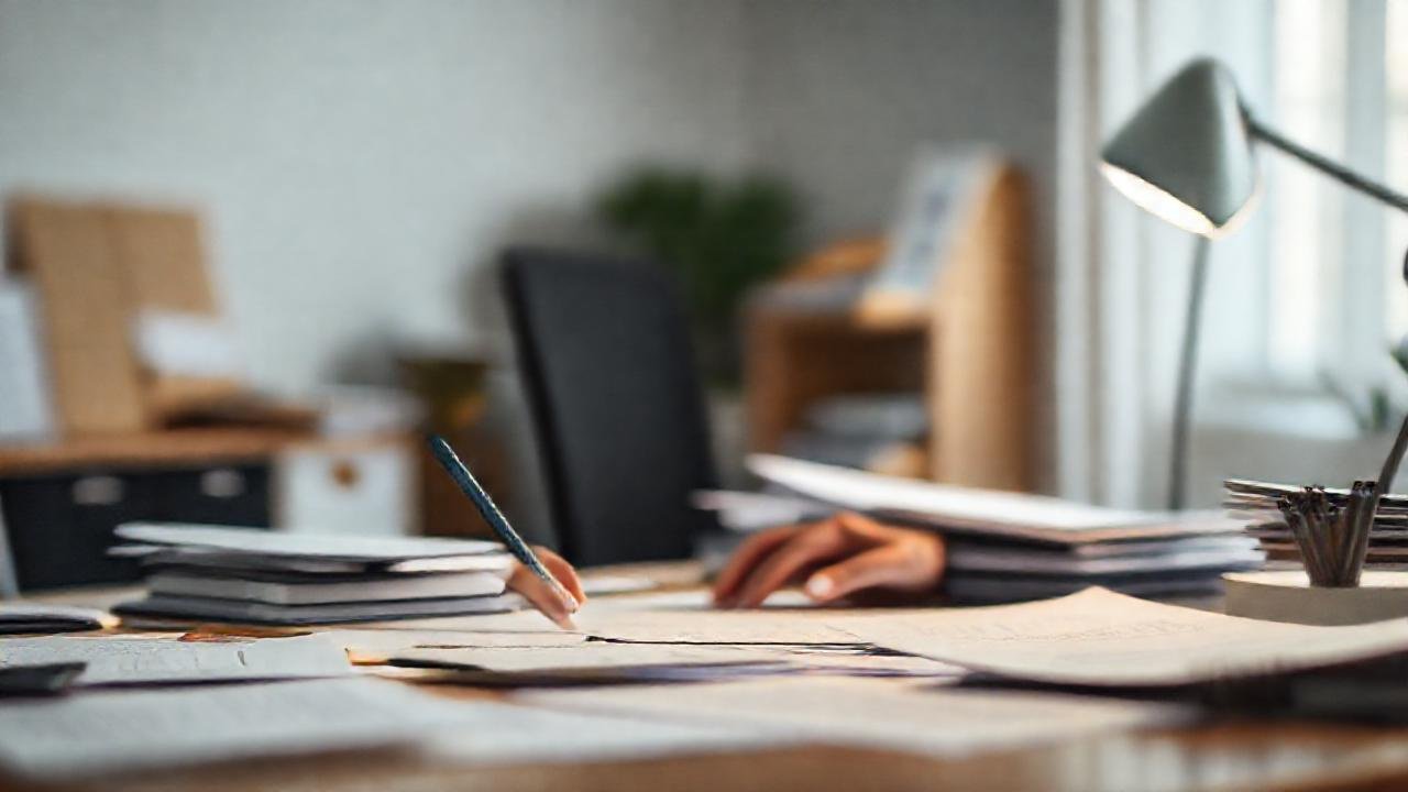 Un escritorio minimalista inspira concentración y calma