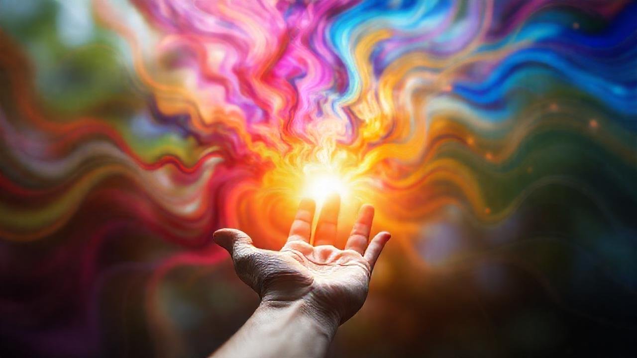 Transformación vibrante y esperanzadora en arte digital
