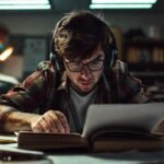 El estudiante lucha con la concentración