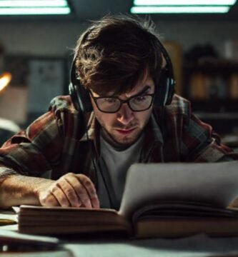 El estudiante lucha con la concentración