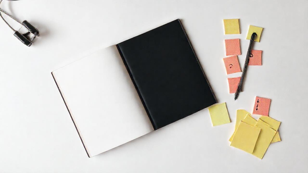 Productividad minimalista en pantalla brillante