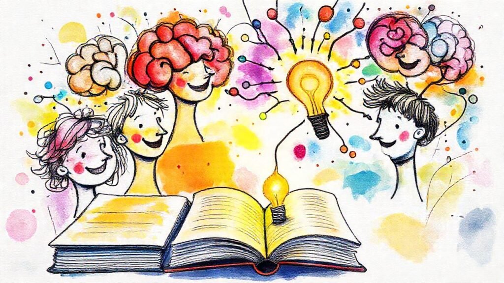 Dibujos vibrantes inspiran ideas creativas y alegría