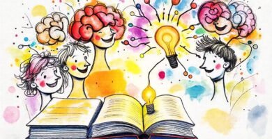 Dibujos vibrantes inspiran ideas creativas y alegría