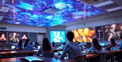 Aula futurista: aprendizaje digital e interactivo