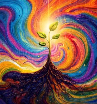 Arte digital vibrante y esperanzador emerge