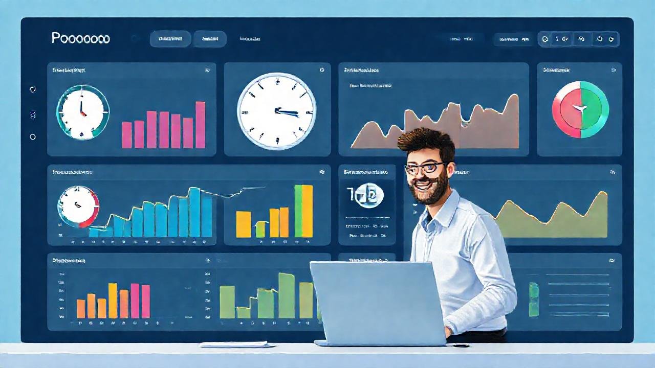 Un panel de productividad visualiza eficiencia